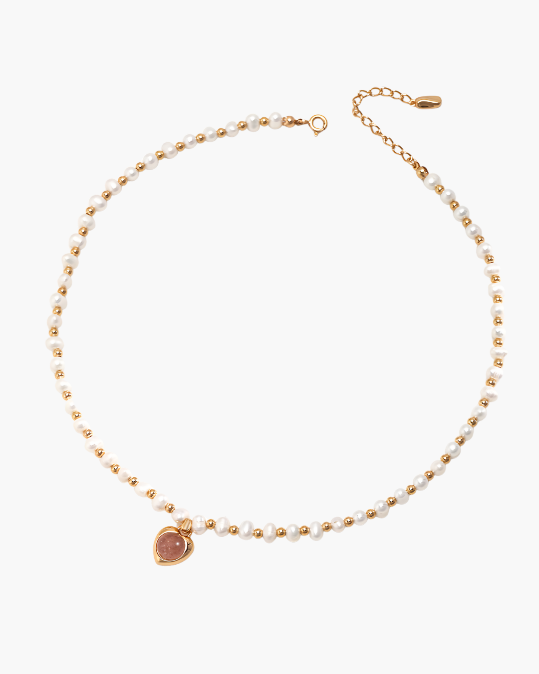 Strawberry Aura Pearl Necklace