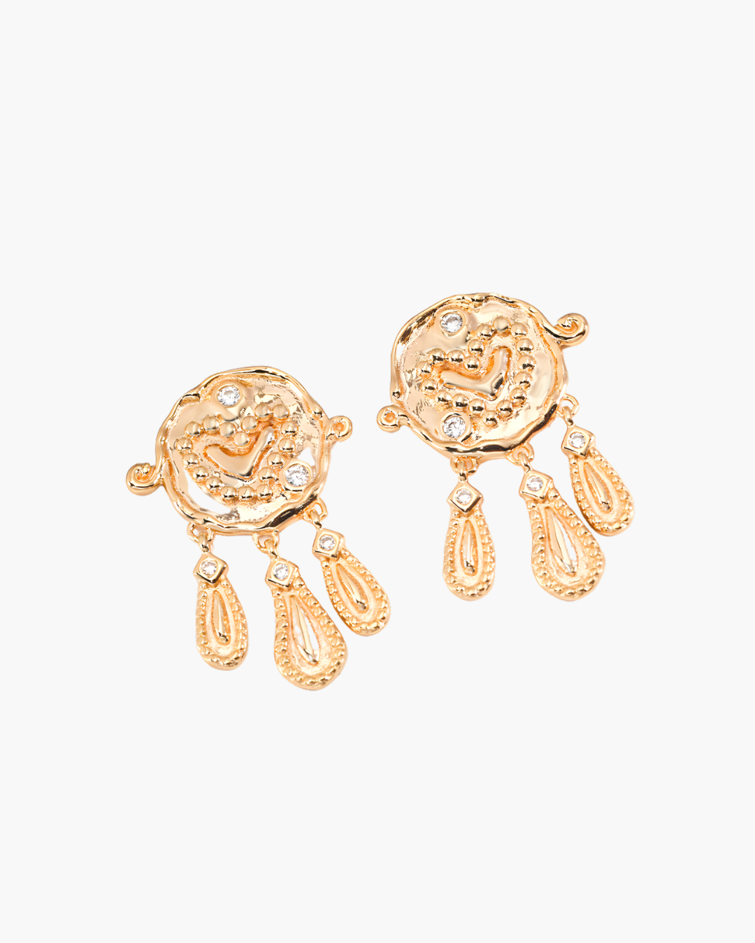 Vintage Aurora Crystal Earrings