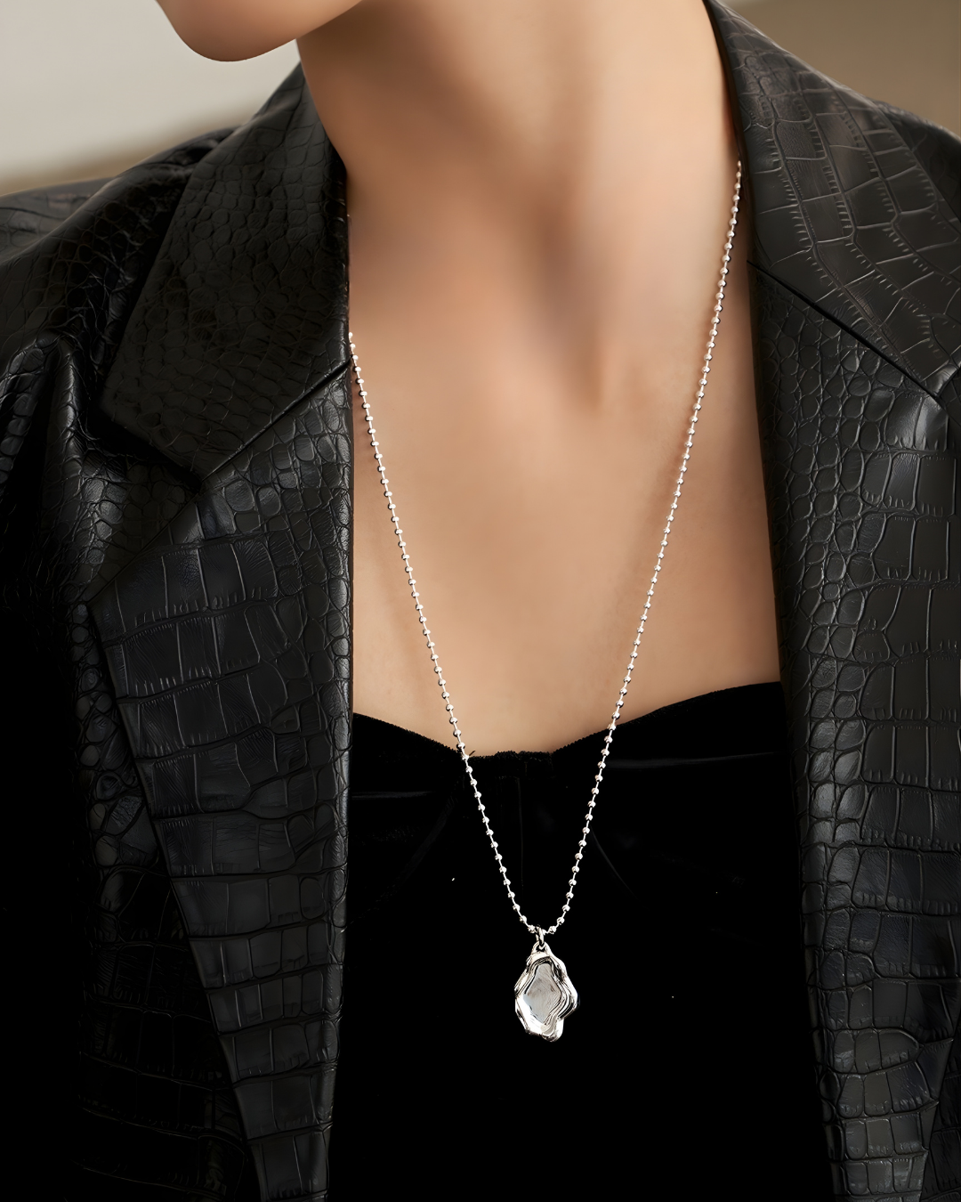 Mirror Lake Pendant Necklace