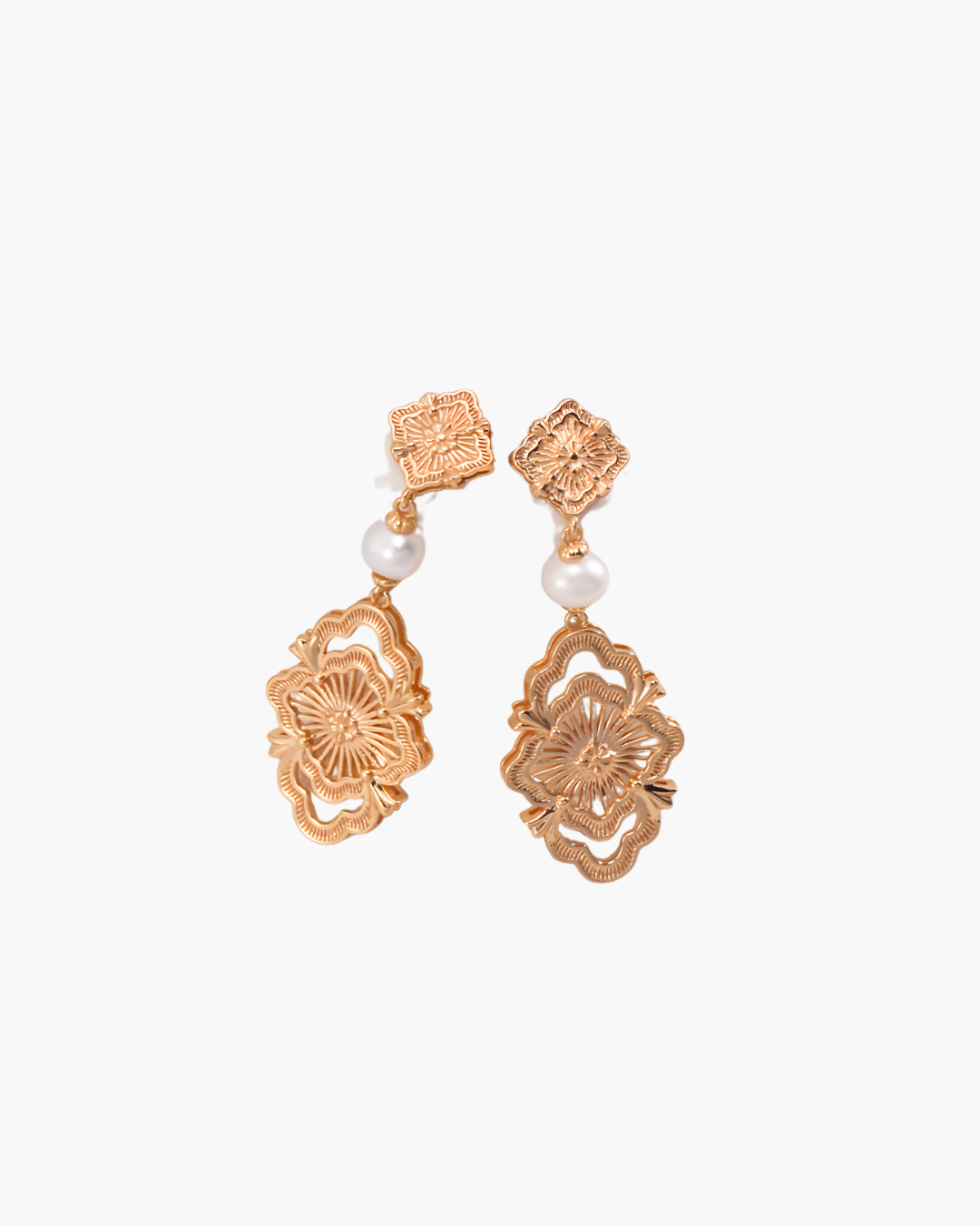 Orient Bloom Pearl Earrings
