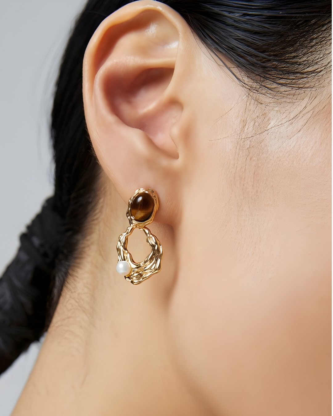 Tiger's Eye Vine Earrings