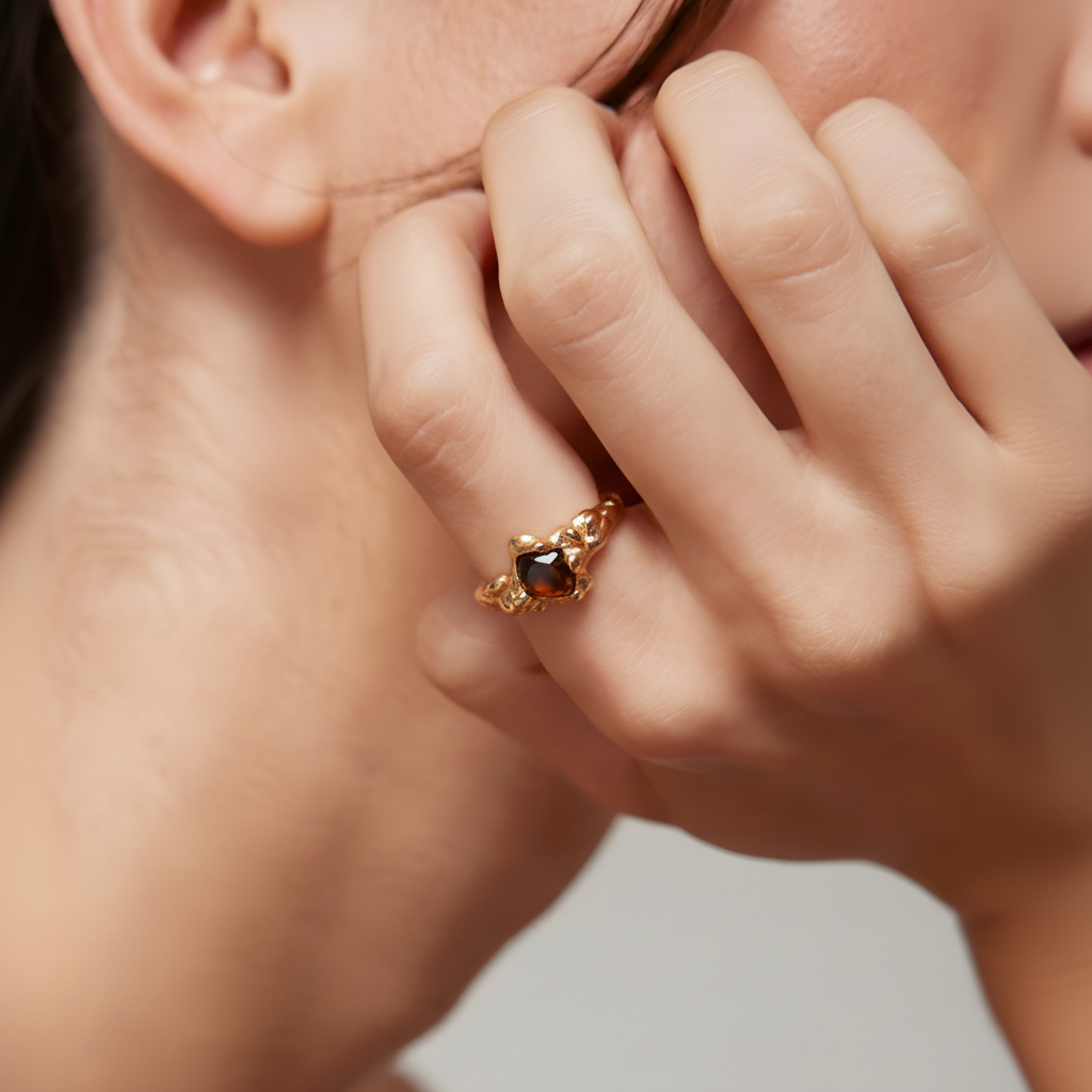 Tiger's Eye Aura Ring